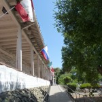 The flags tell the tale of the many nations that have claimed California.