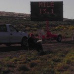 At the half way point their was this guy in a chair asking everyone if we wanted to quit. It was kind of weird.